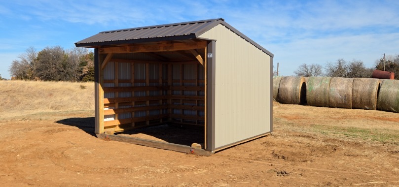 10×12 Metal Horse Barn In Edmond, OK