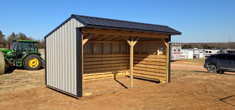 10×16 Metal Horse Barn in Edmond, OK