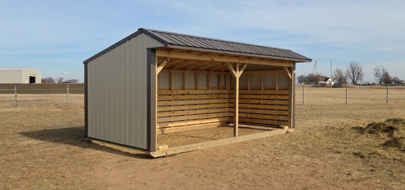 10×20 Metal Horse Barn In Crescent, OK