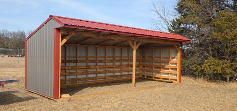 10×24 Metal Horse Barn in Perkins, OK