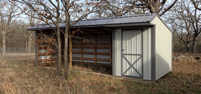 10×24 Metal Horse Barn in Ripley, OK
