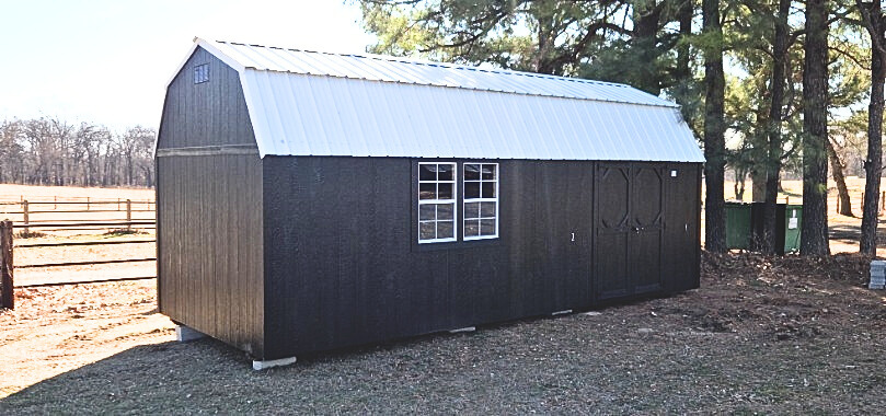 10×24 Wood Loft Barn in Perkins, OK