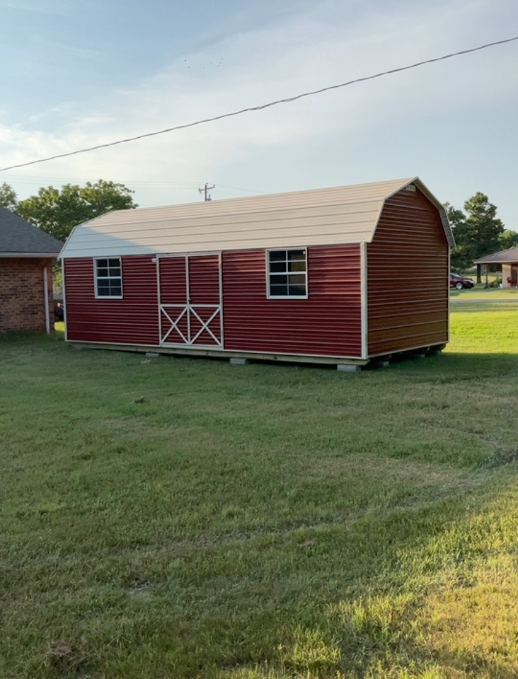 12×28 Metal Lofted Barn in Agra, OK