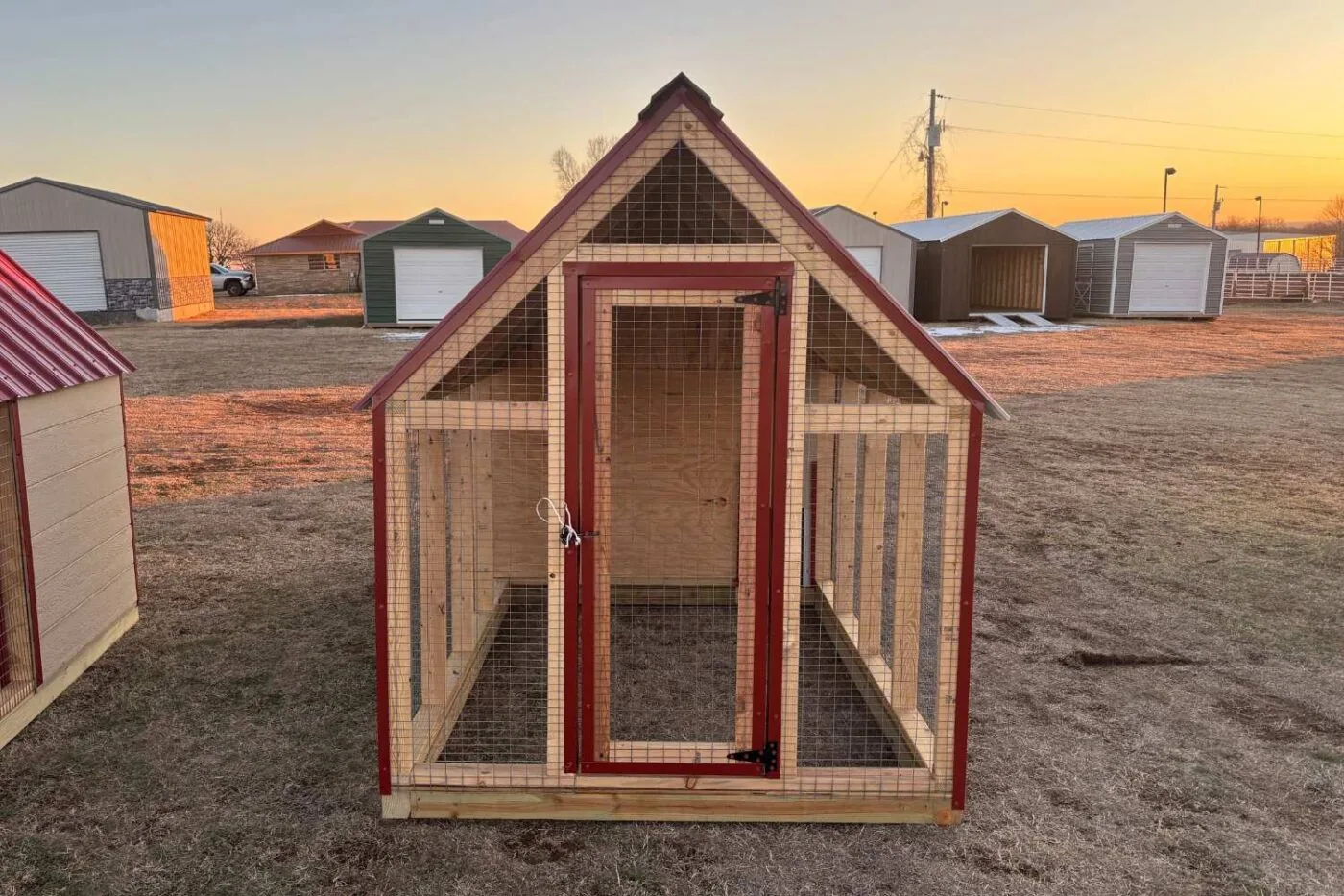 Chicken coop nesting boxes