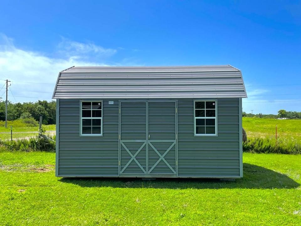 10×16 Metal Lofted Barn in Jennings OK