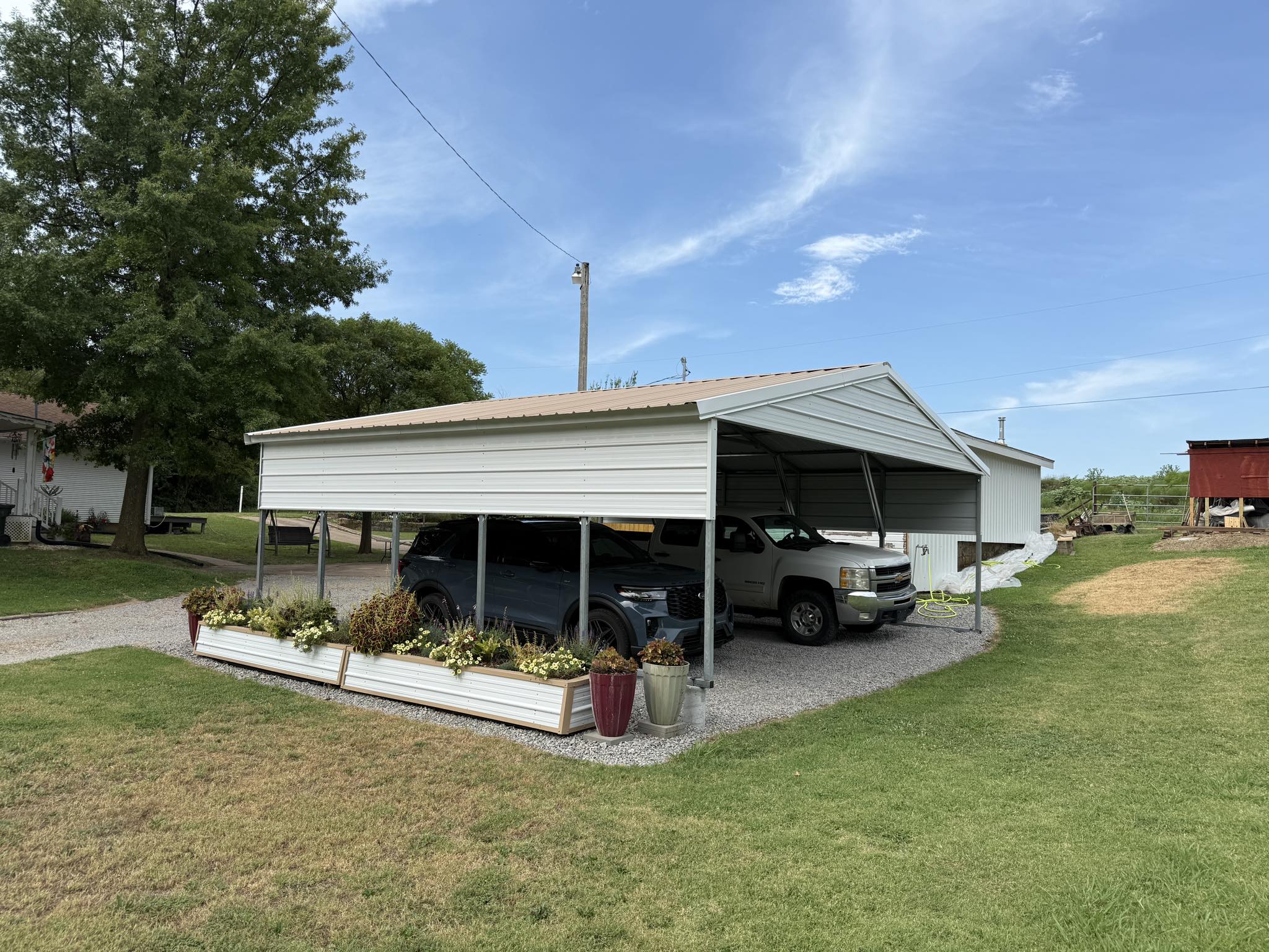 24x25x8 Carport in Cushing, OK photo 3