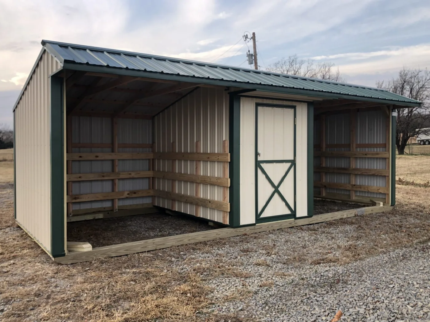 Metal horse barns with tack room for sale in OK