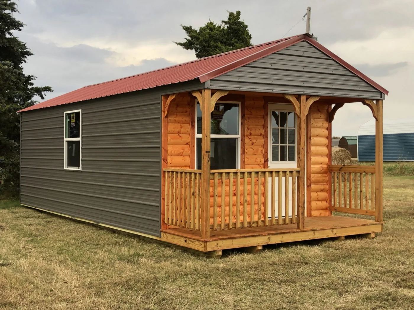 Metal Porch Cabin