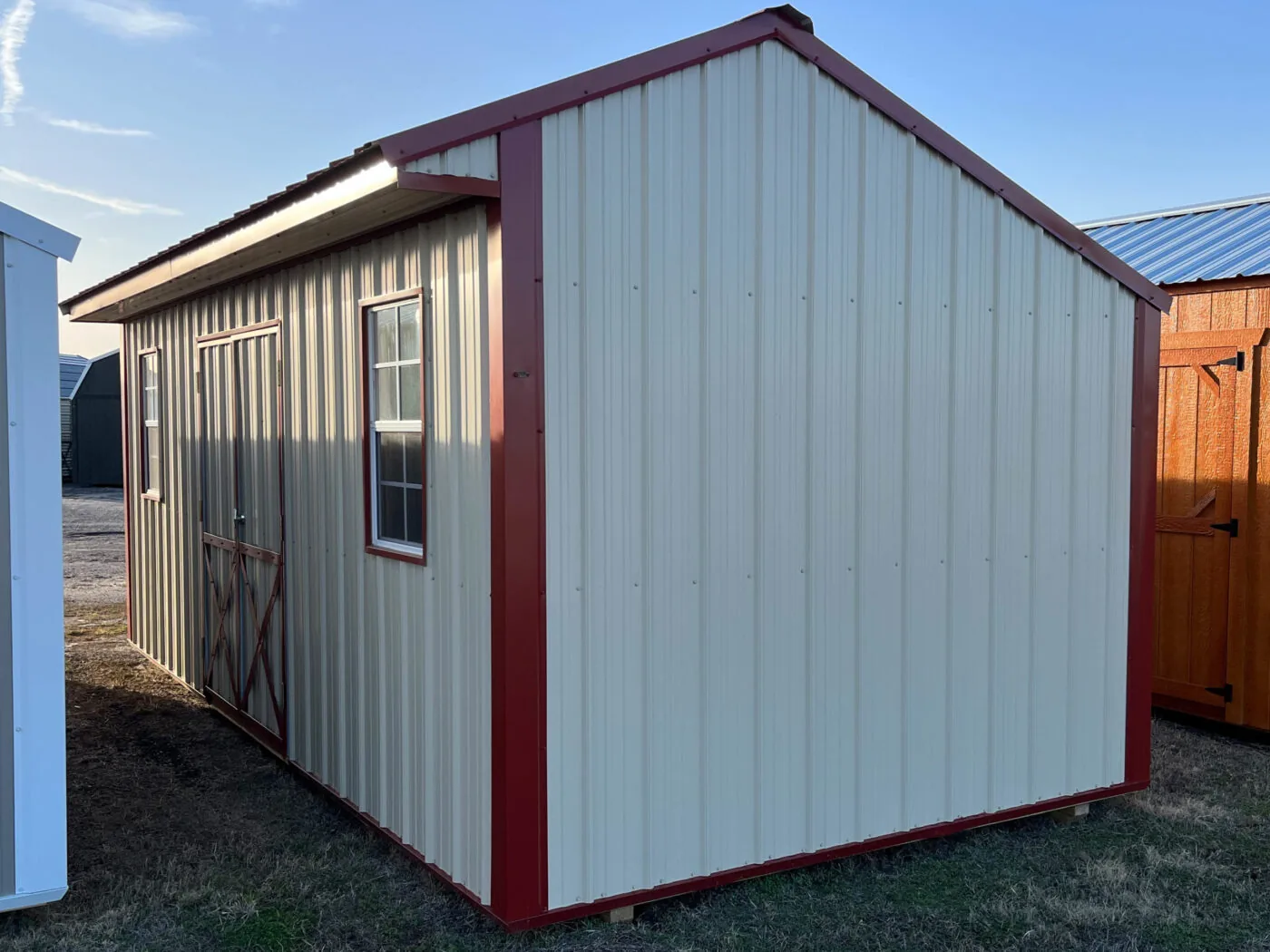 Metal utility sheds