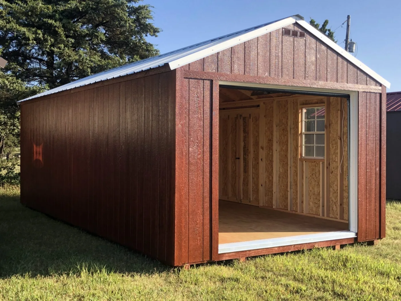 Wood garages
