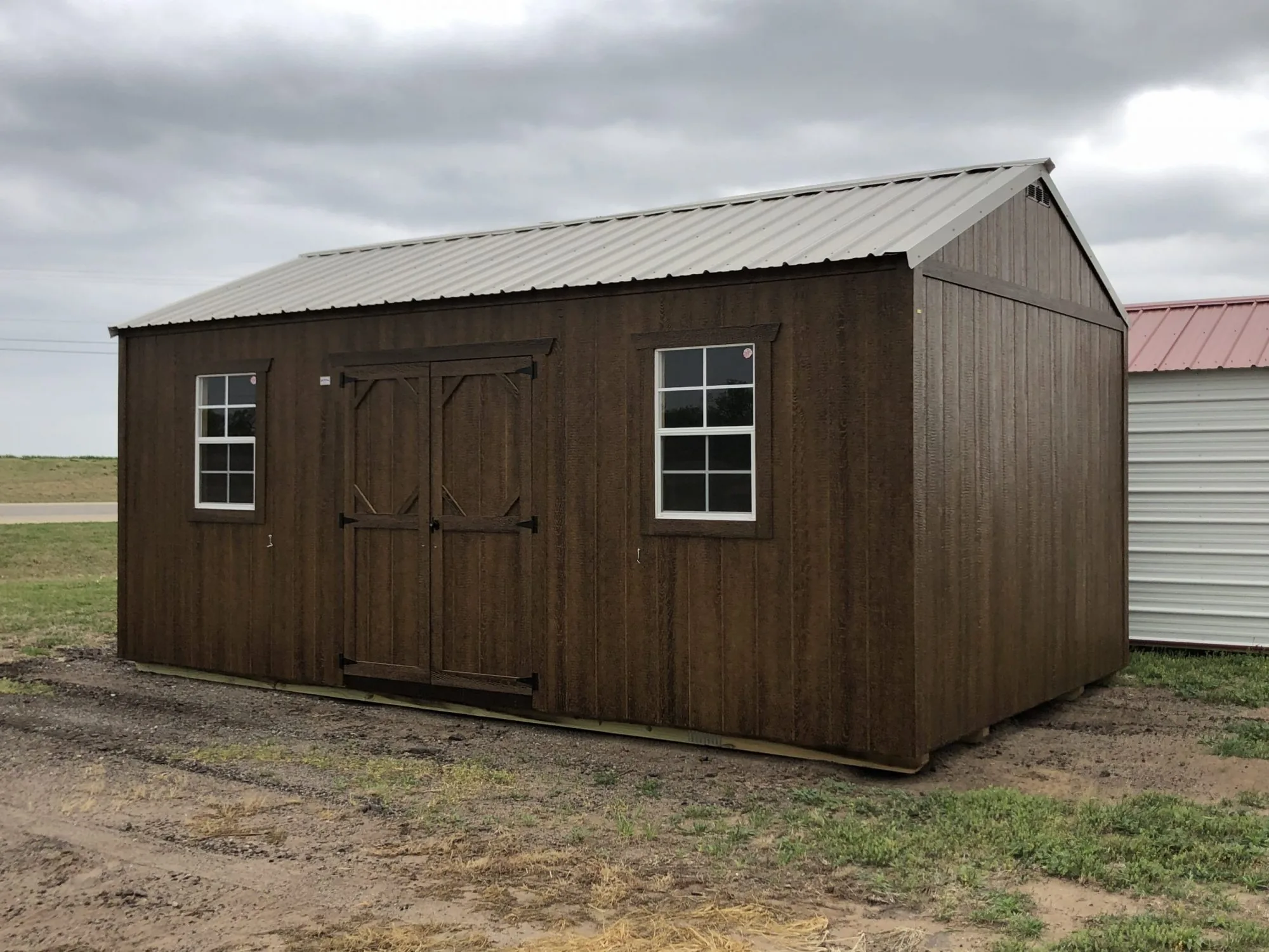 Wood storage sheds