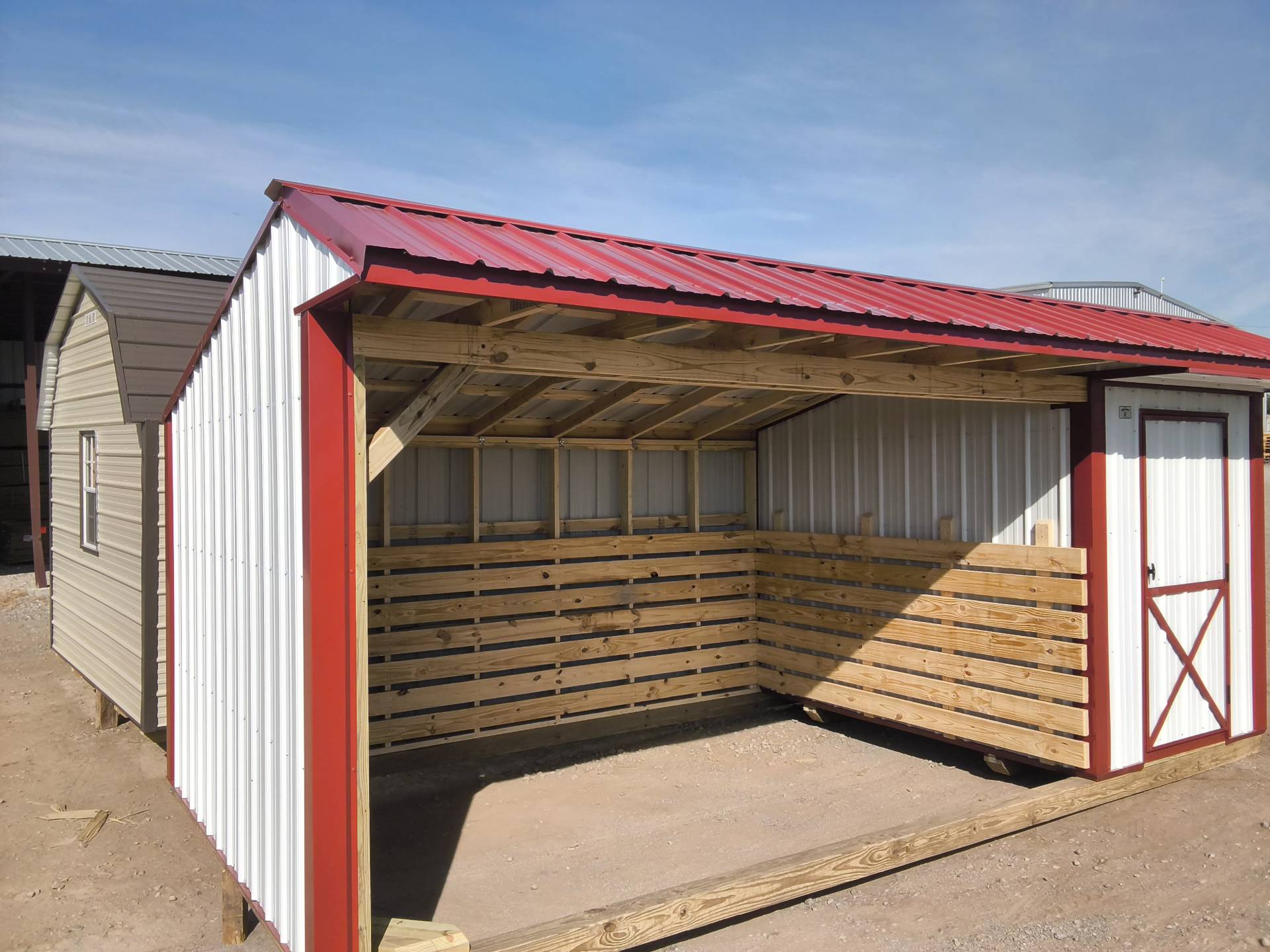 Metal Horse Barn w/ Tack 10 x 20 photo 3