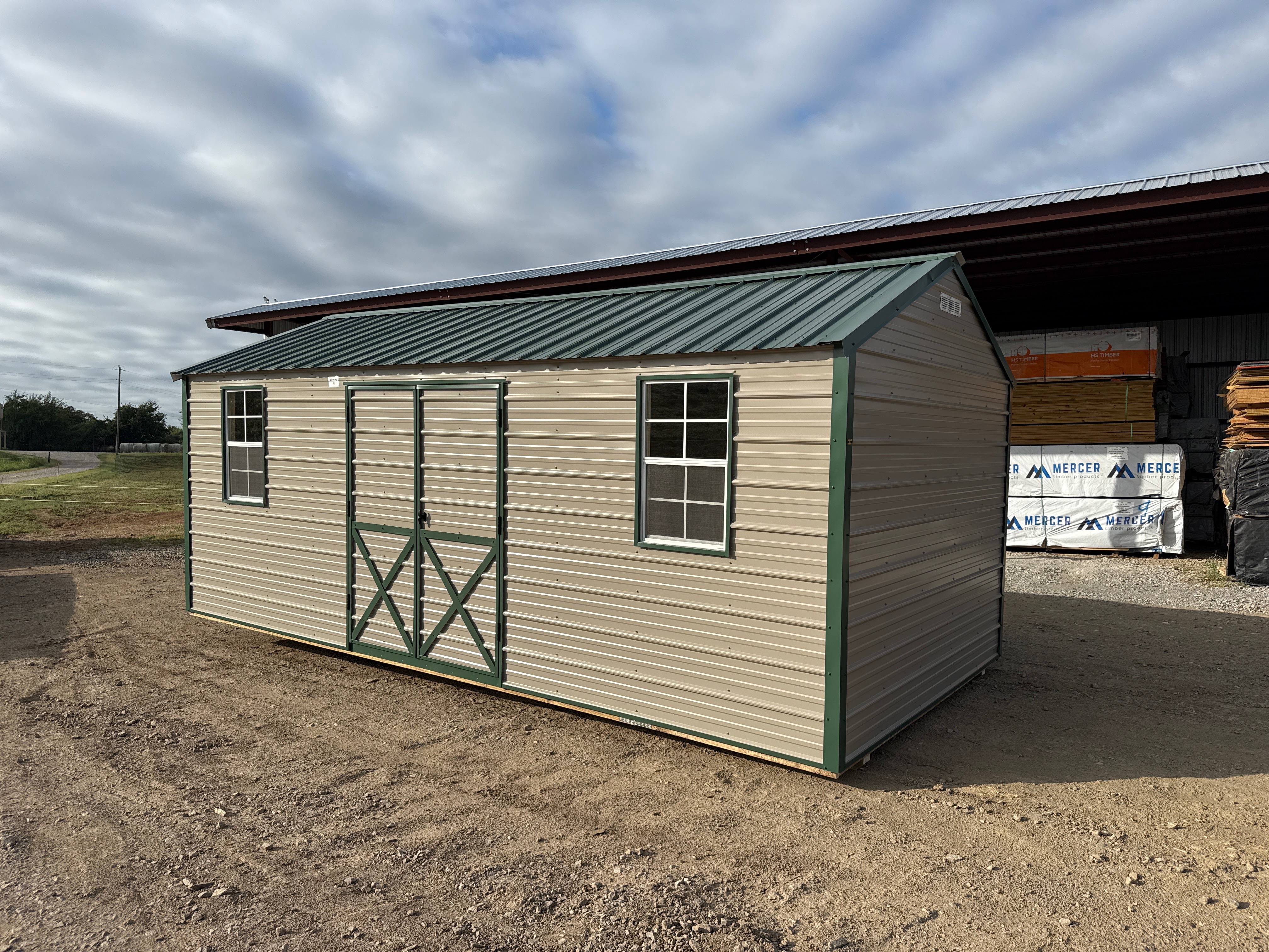 Metal Cottage Barn 10 x 20 photo 2