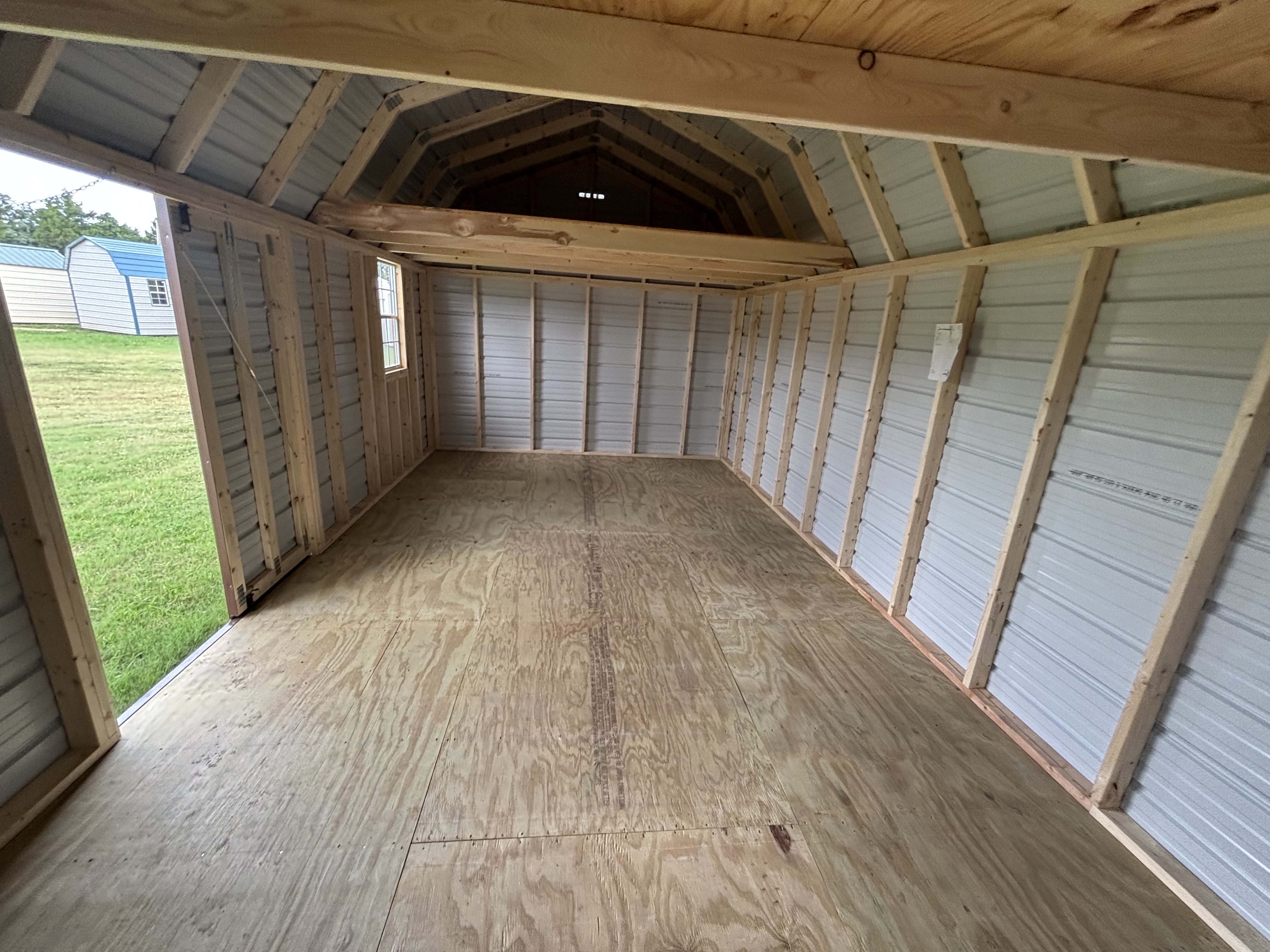 Metal Loft Barn 12 x 24 photo 2