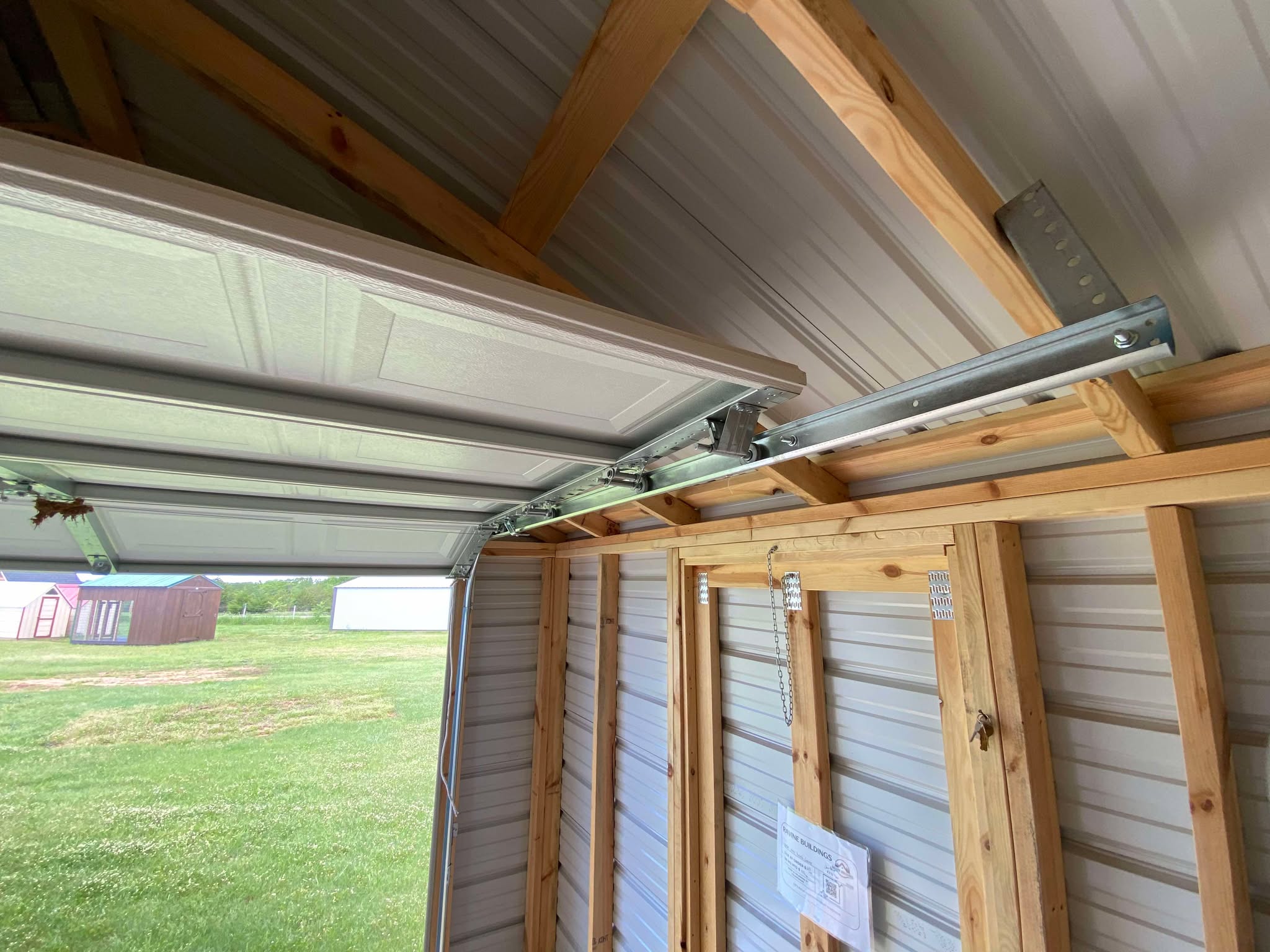Metal Garage 12 x 28 with REAL garage door! photo 4