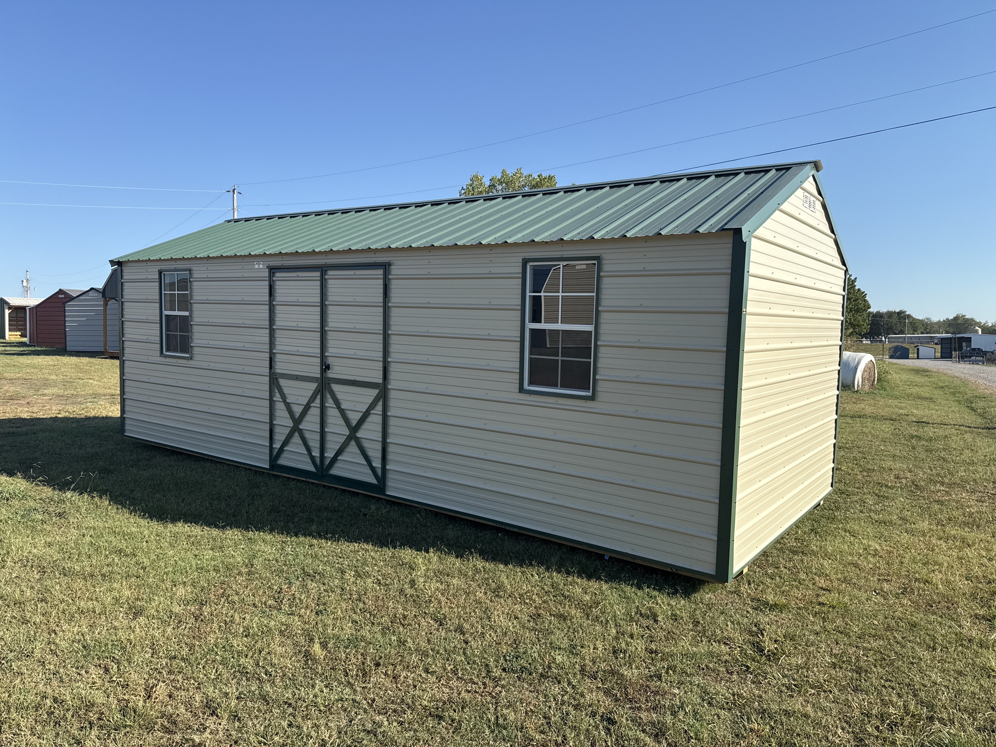 Metal Cottage Barn 10 x 24