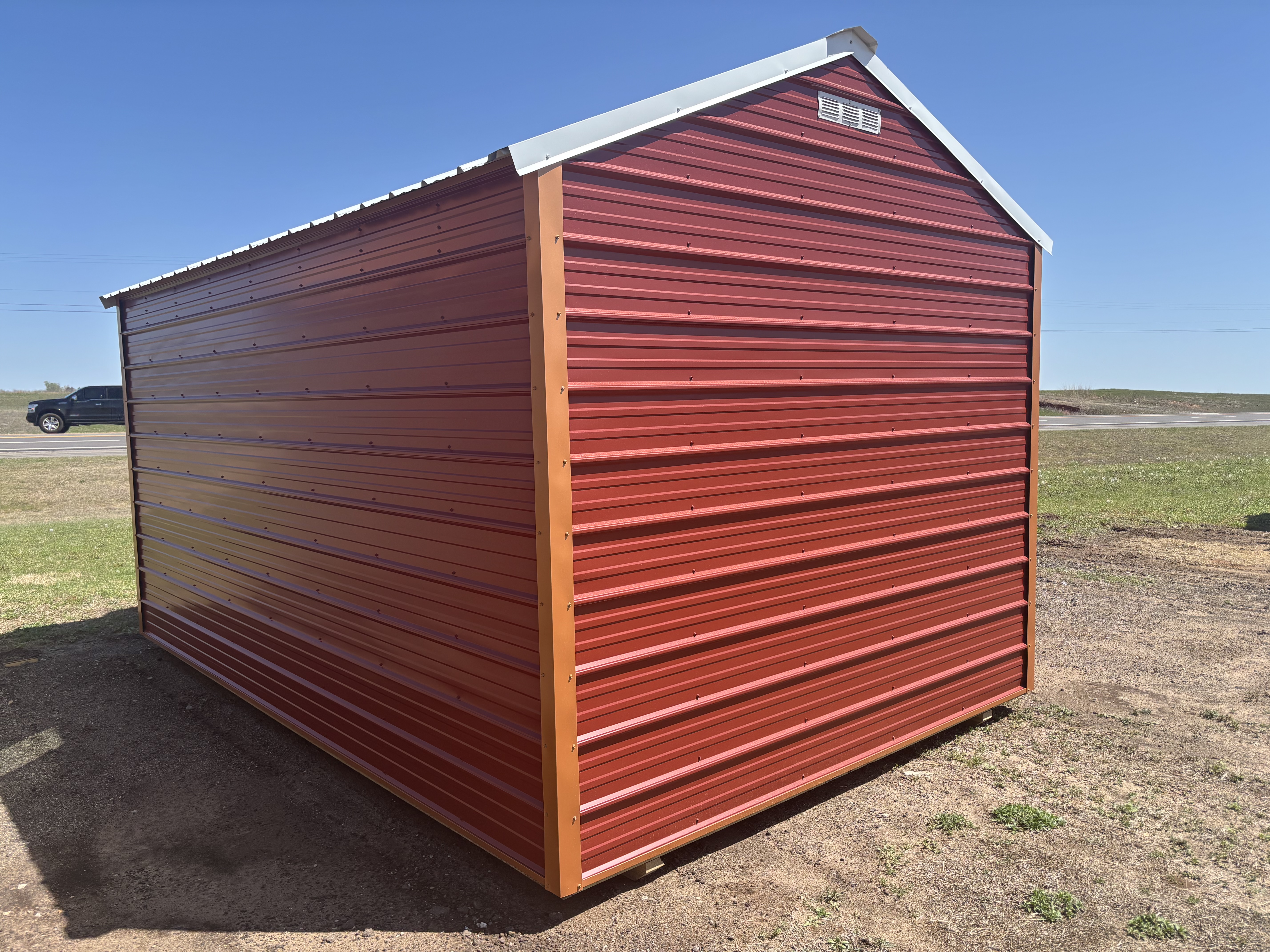 Metal Cottage Barn 10 x 16 photo 2