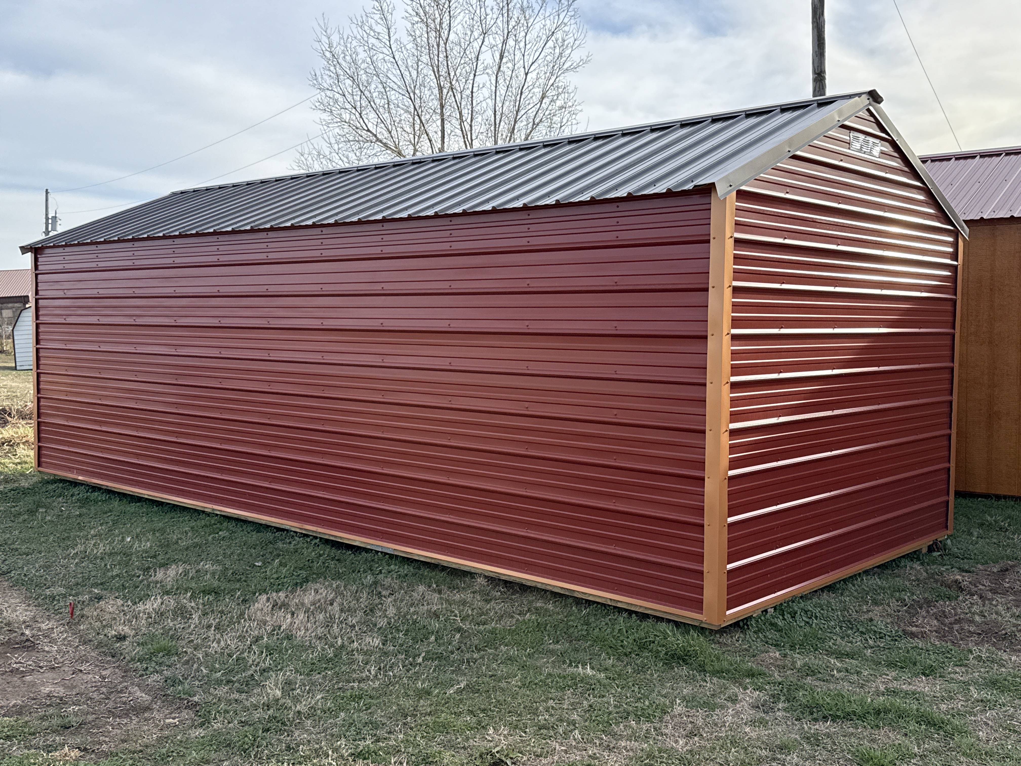 Metal Cottage Barn 10 x 24 photo 5