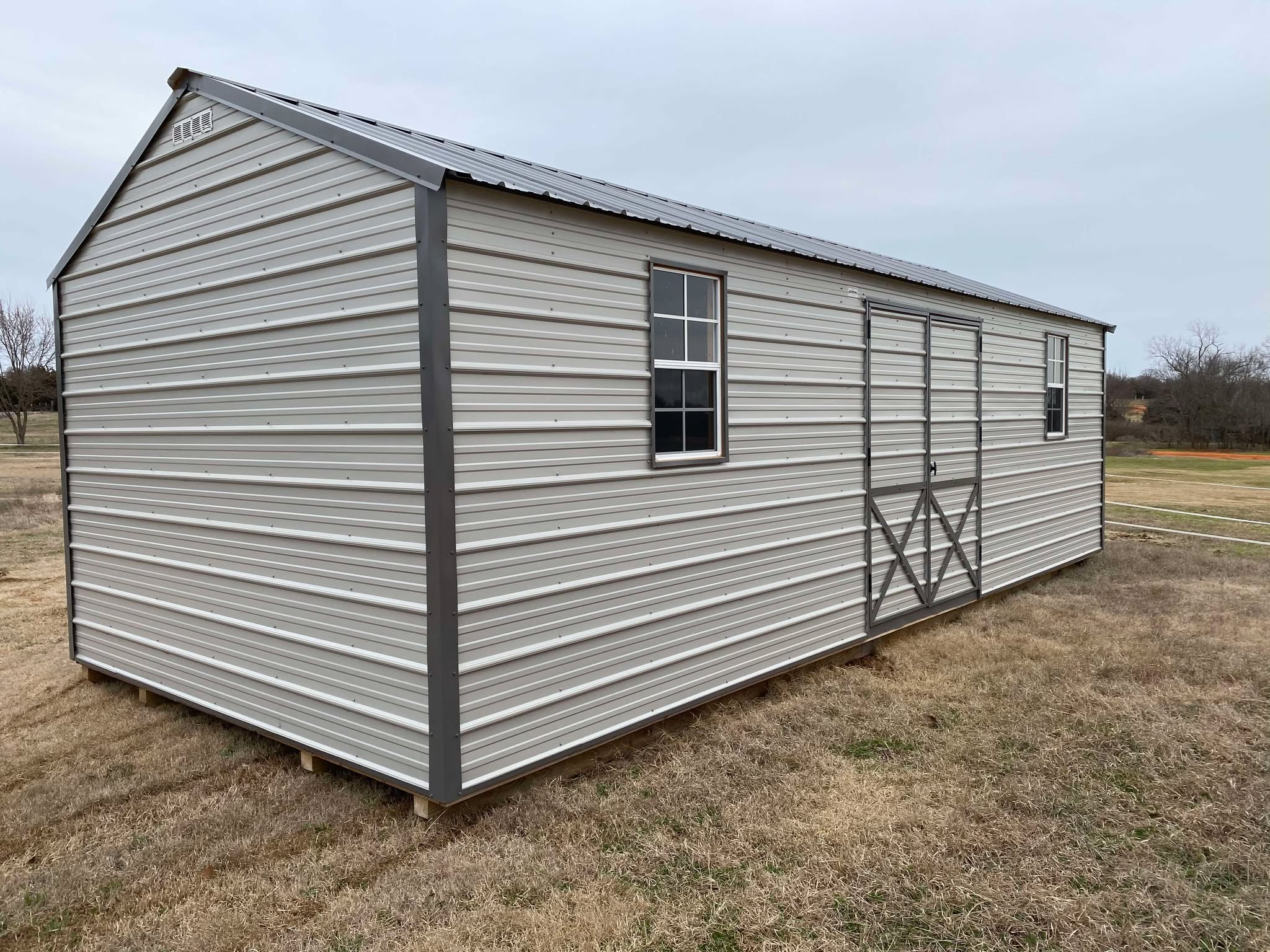 Metal "Cottage" 12 x 28 Style Storage Building