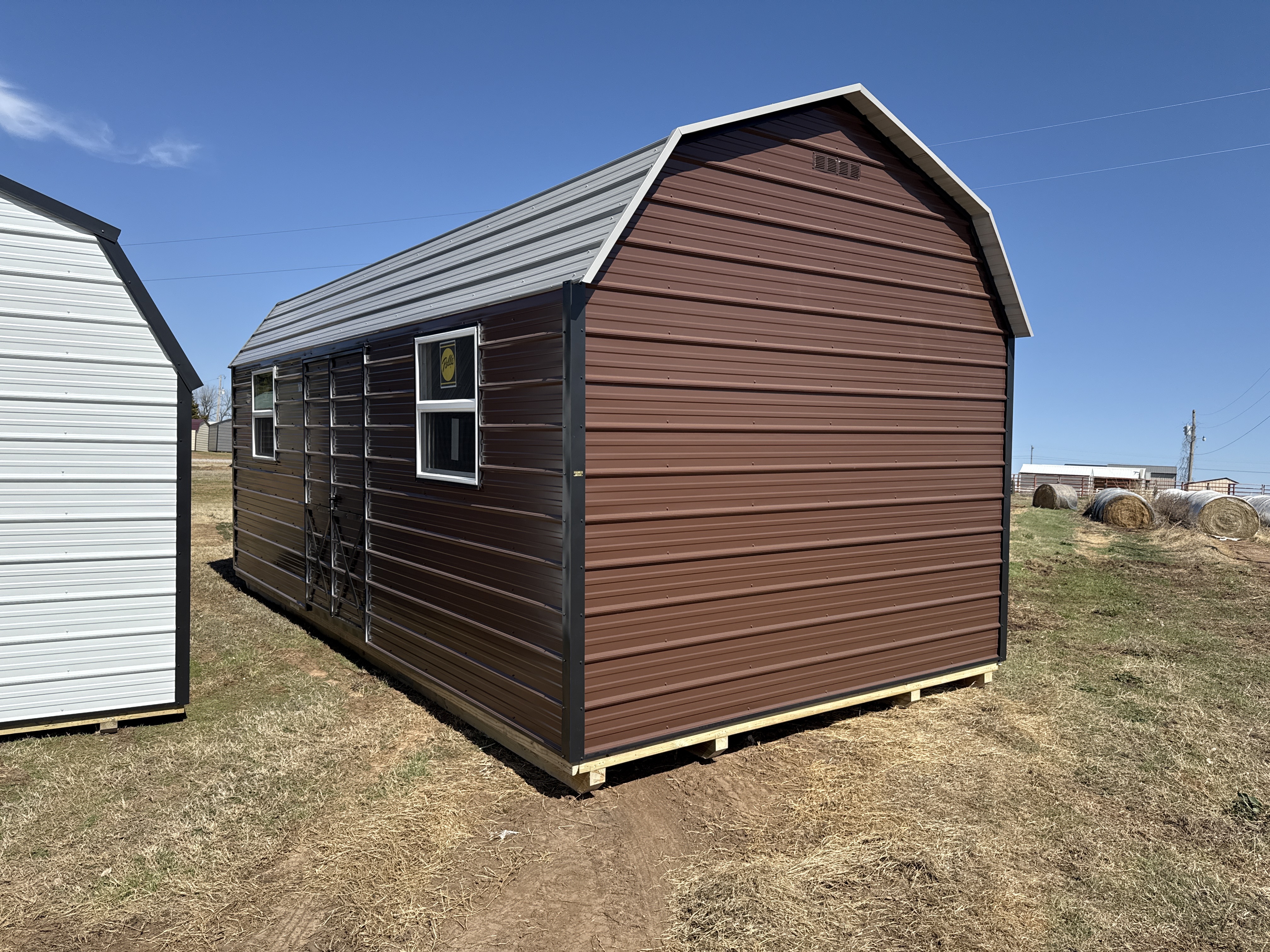 Metal Storage Building 12 x 24 w Double Lofts photo 2