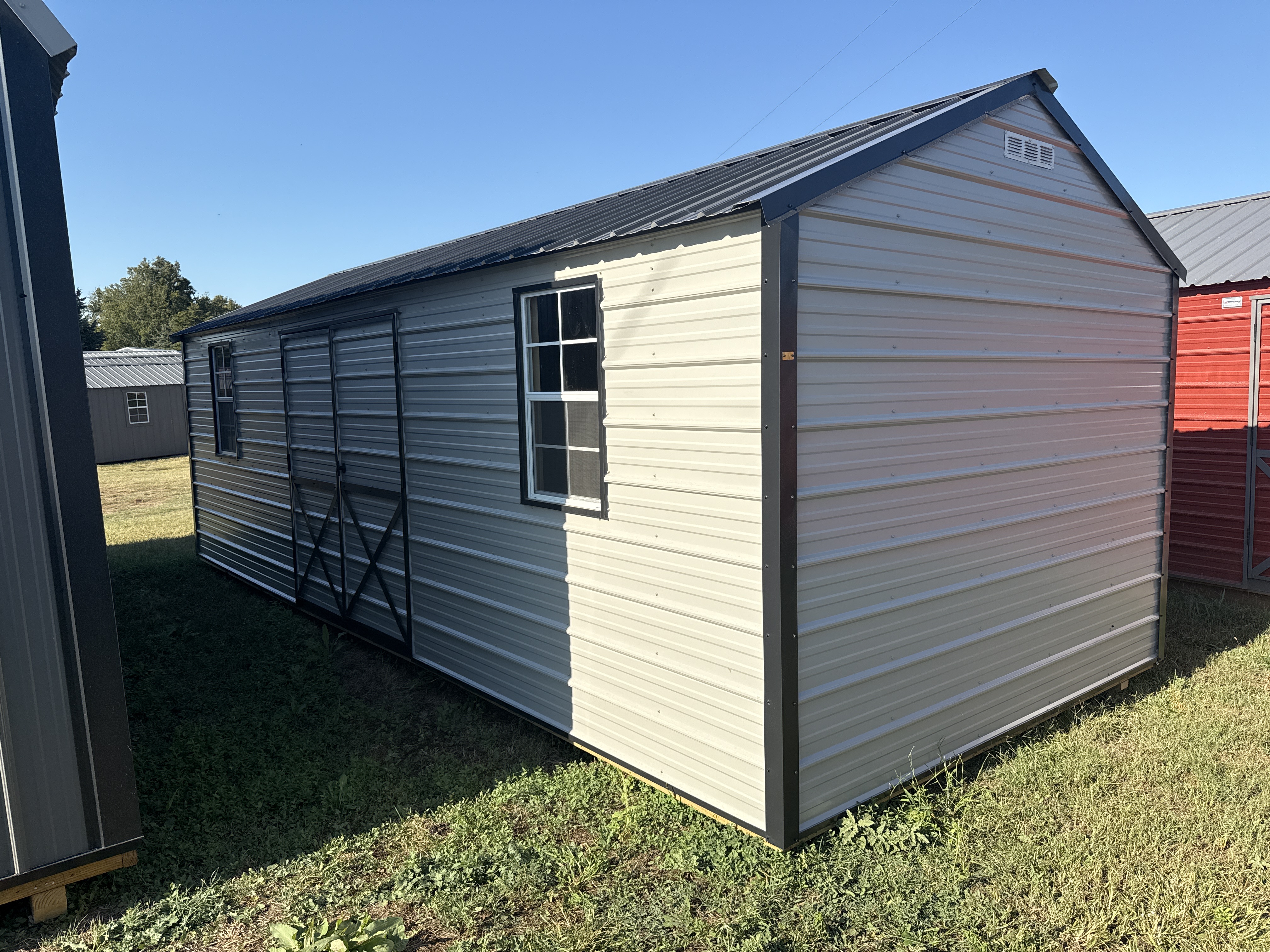 Metal Cottage Barn 10 x 24 photo 2