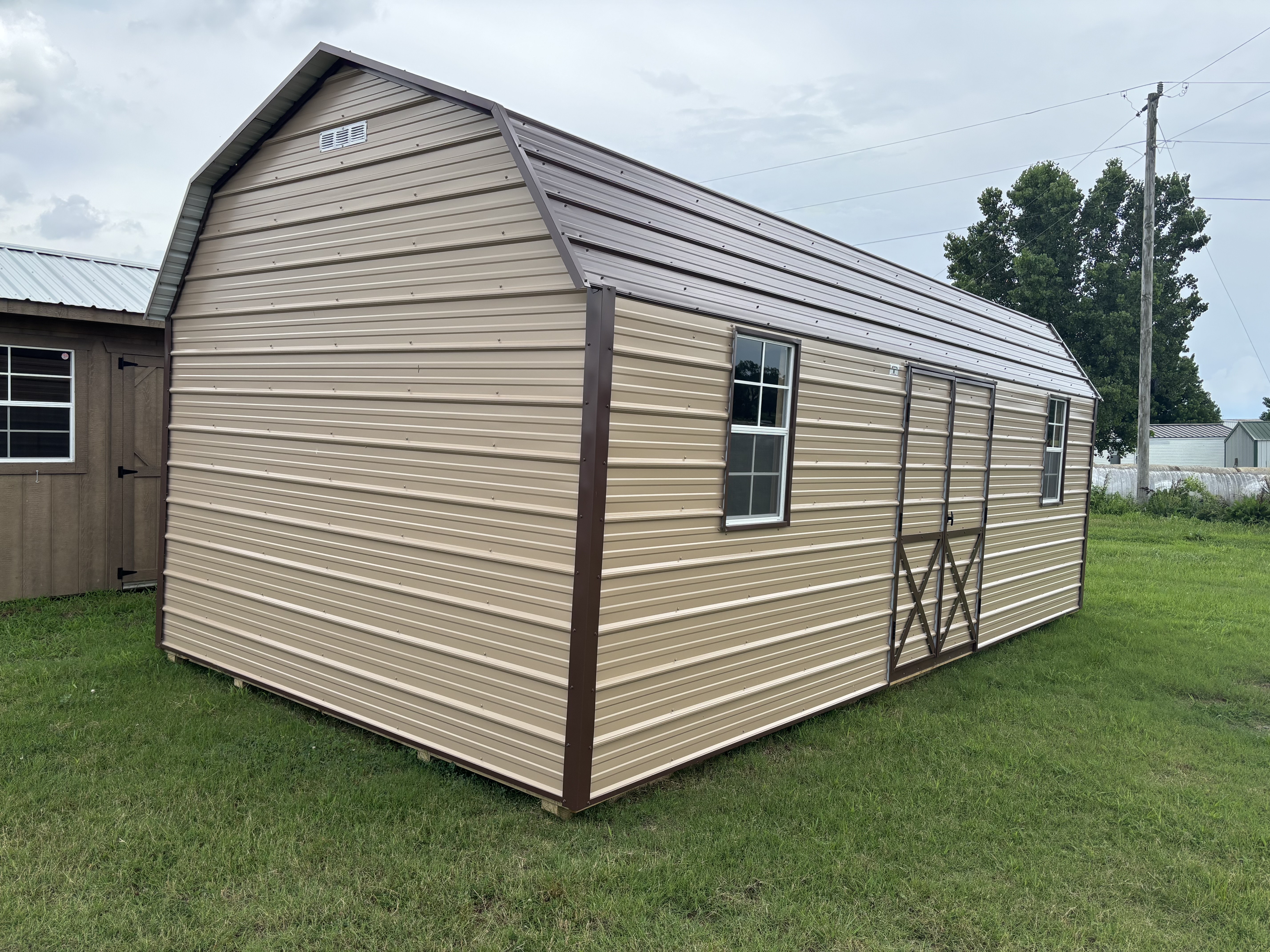 Metal Loft Barn 12 x 24