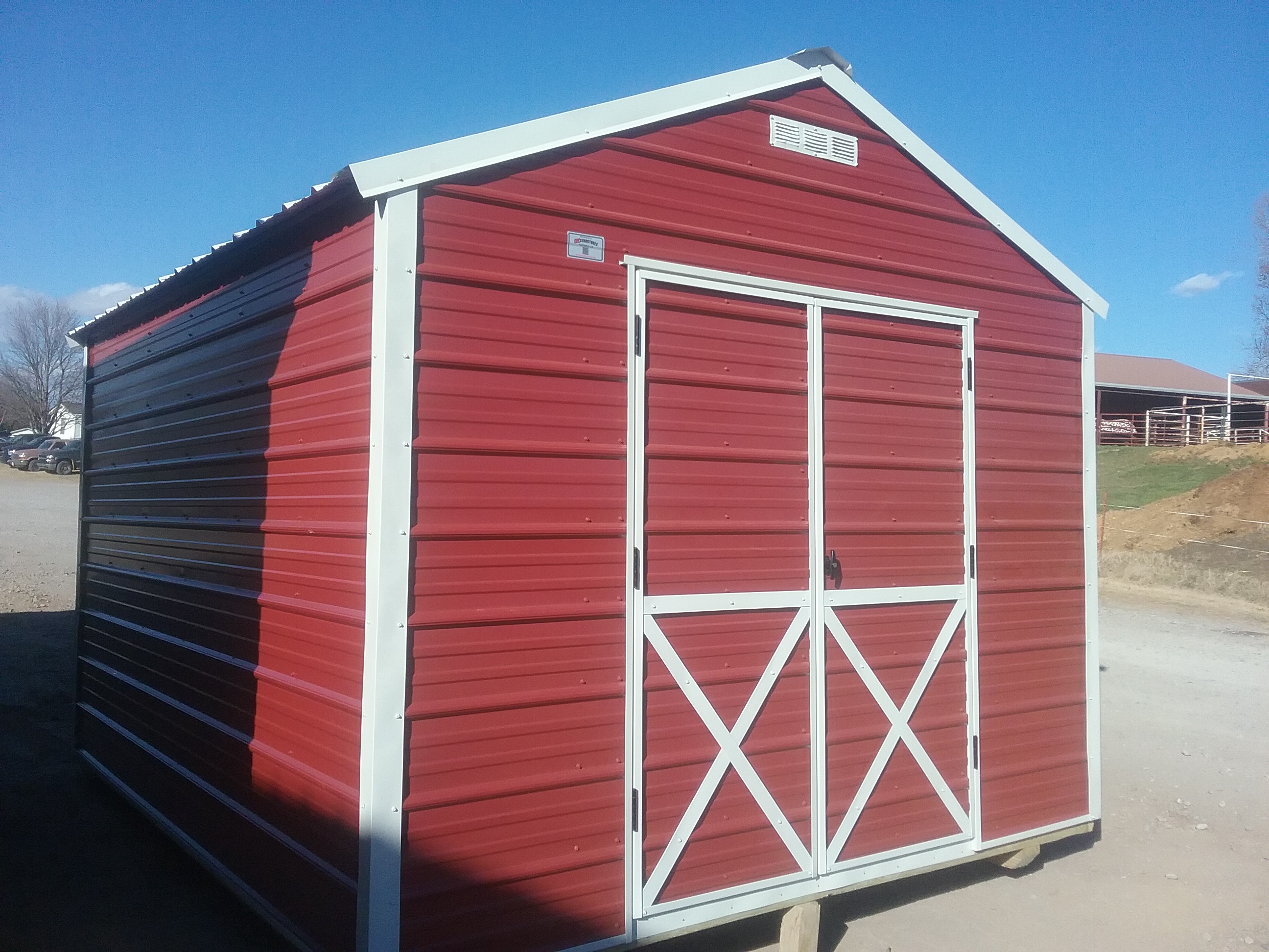 Metal Cottage Barn 10 x 12 photo 3