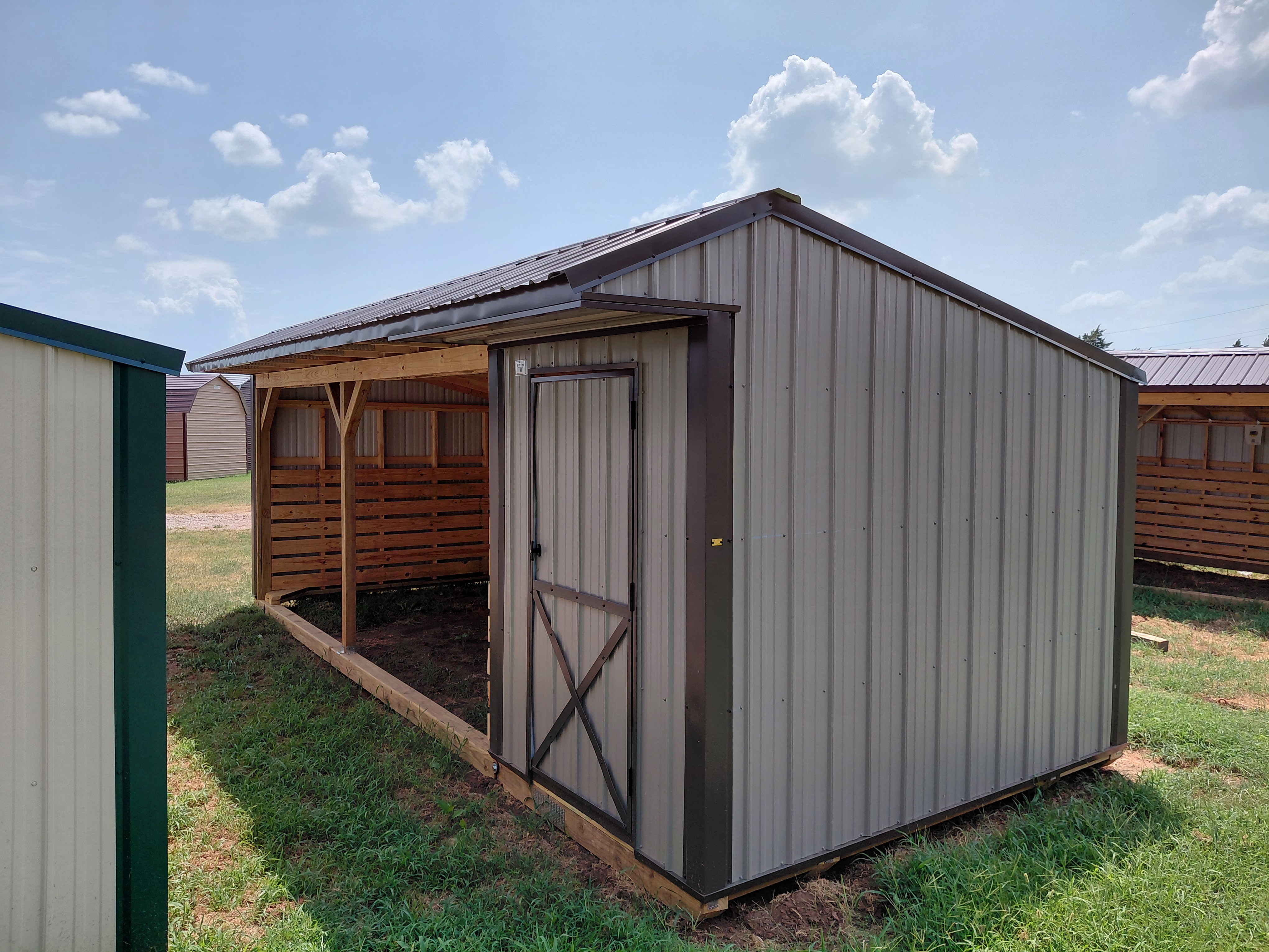 Metal Horse Barn w/ Tack 10 x 24