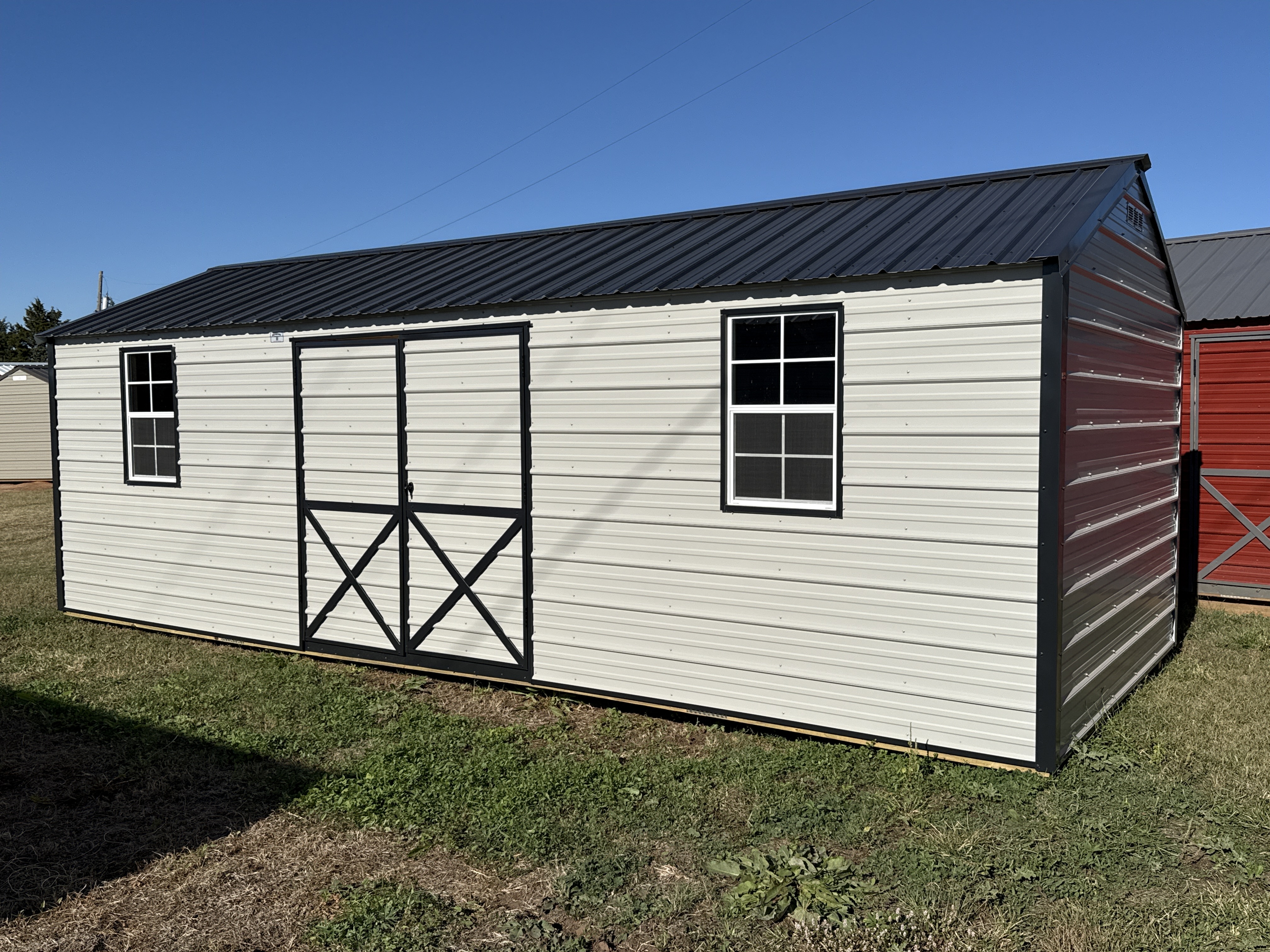 Metal Cottage Barn 10 x 24