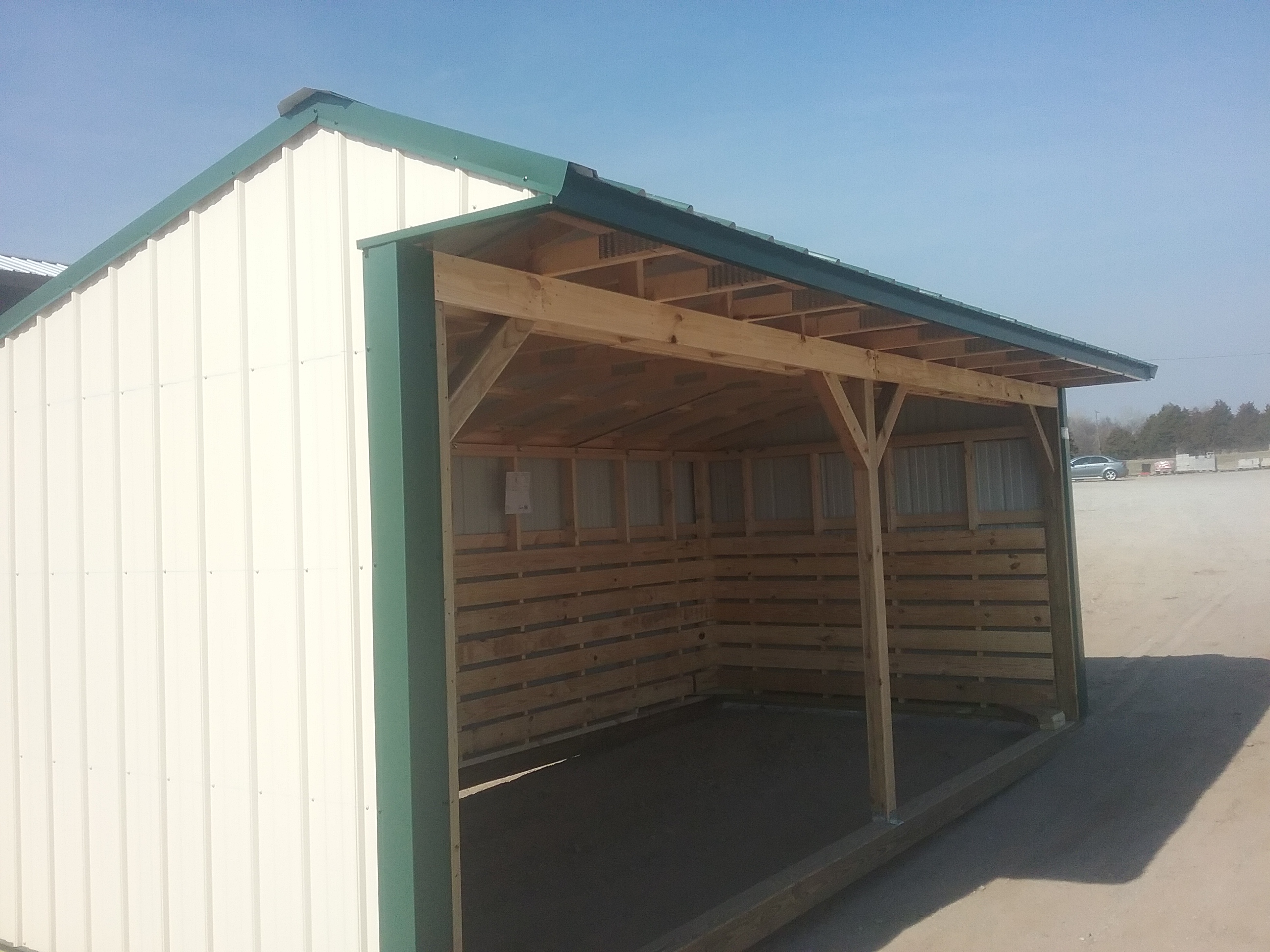 Metal Horse Barn 10 x 20 photo 2