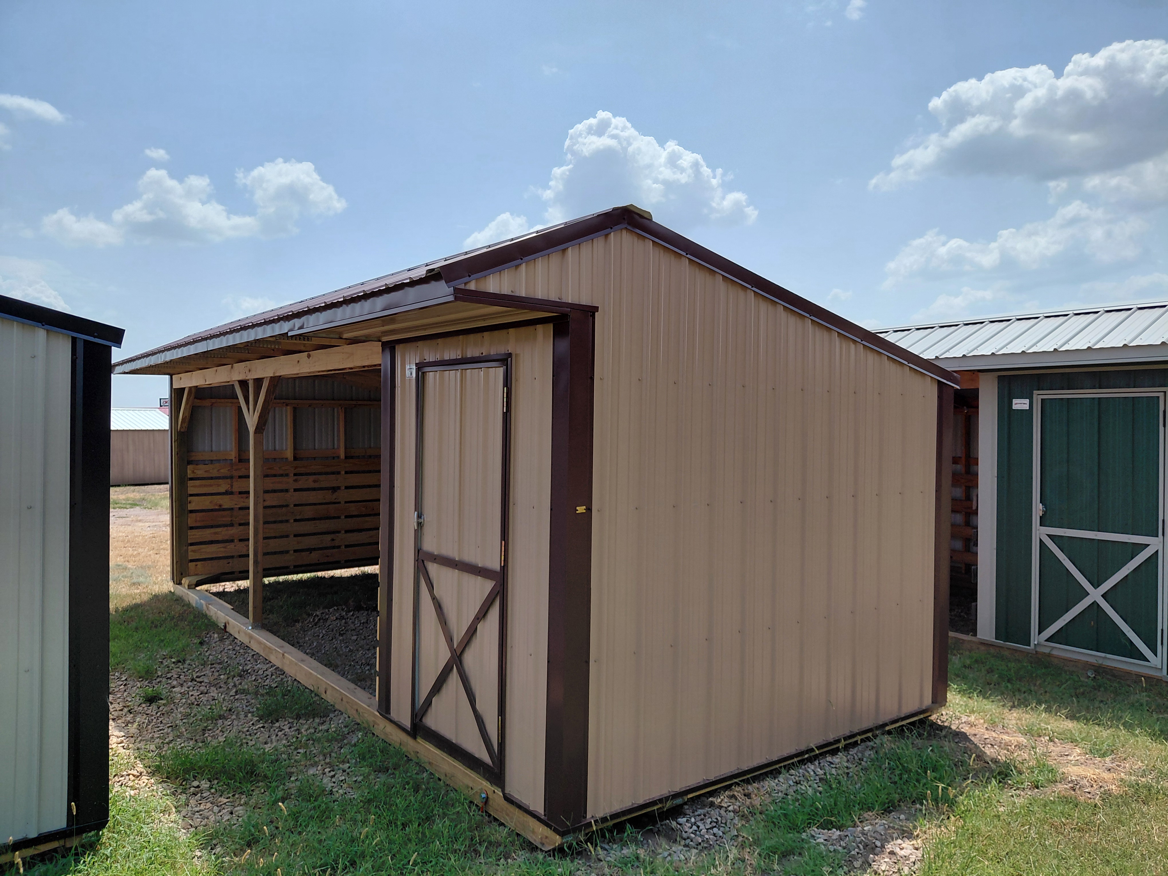 Metal Horse Barn w/ Tack 10 x 24
