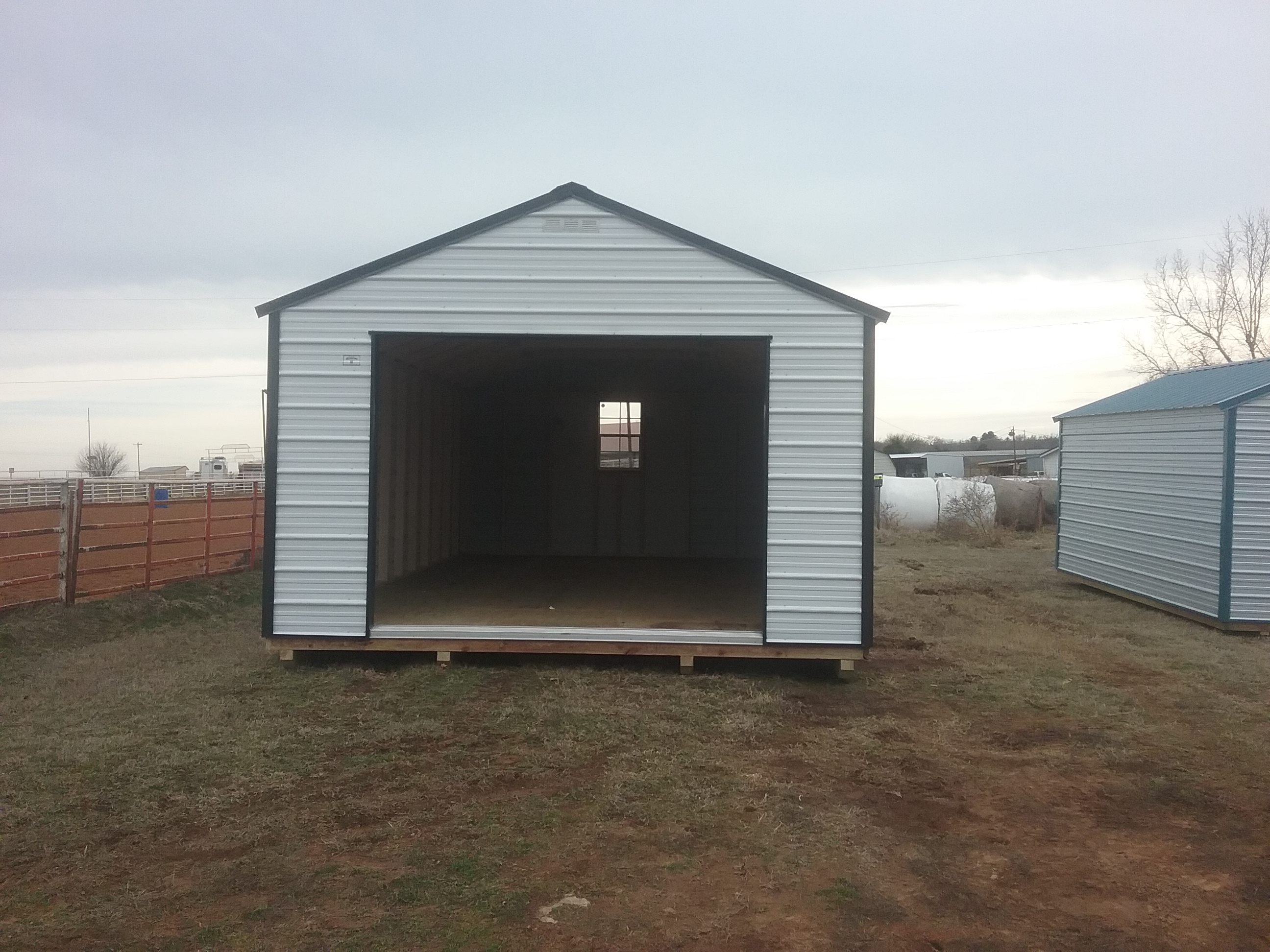 Metal Portable Garage 14 x 24 photo 3
