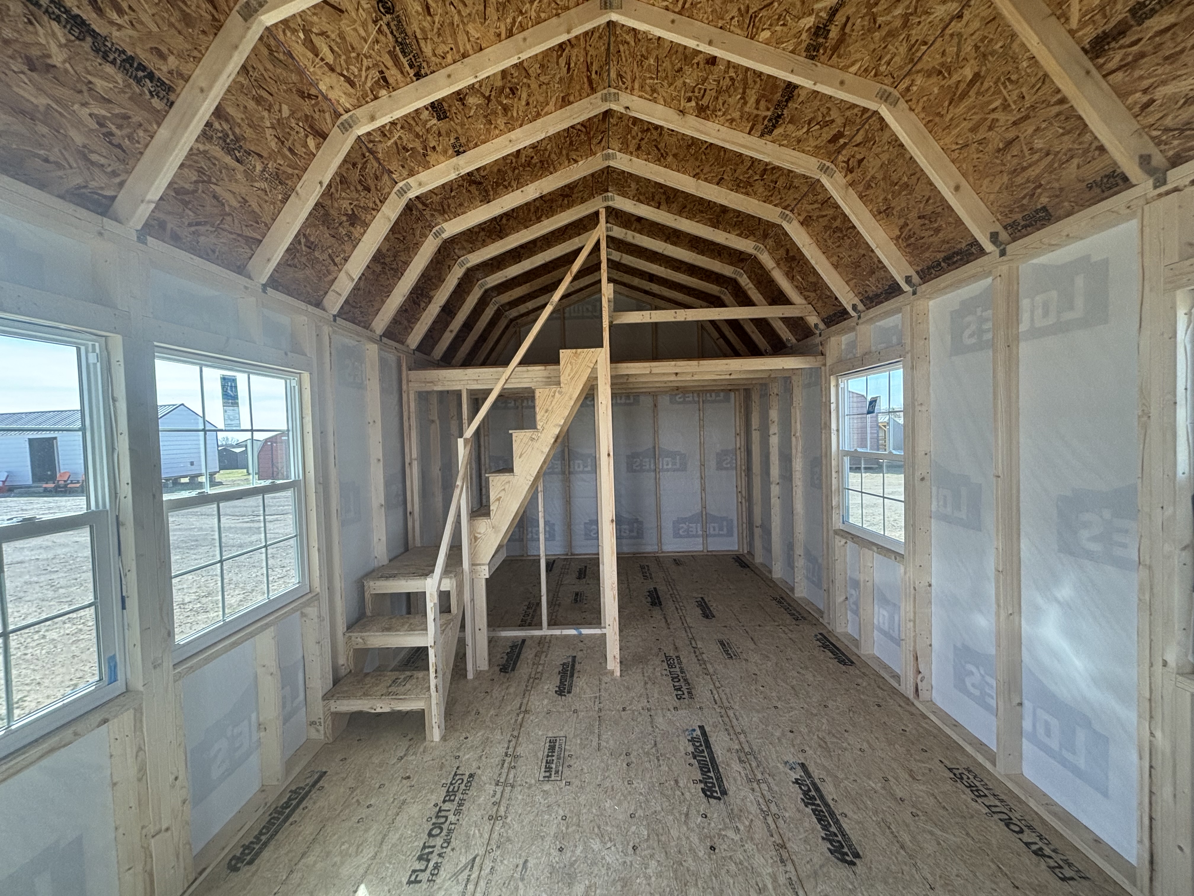 Metal Porch Cabin 12 x 28 photo 3