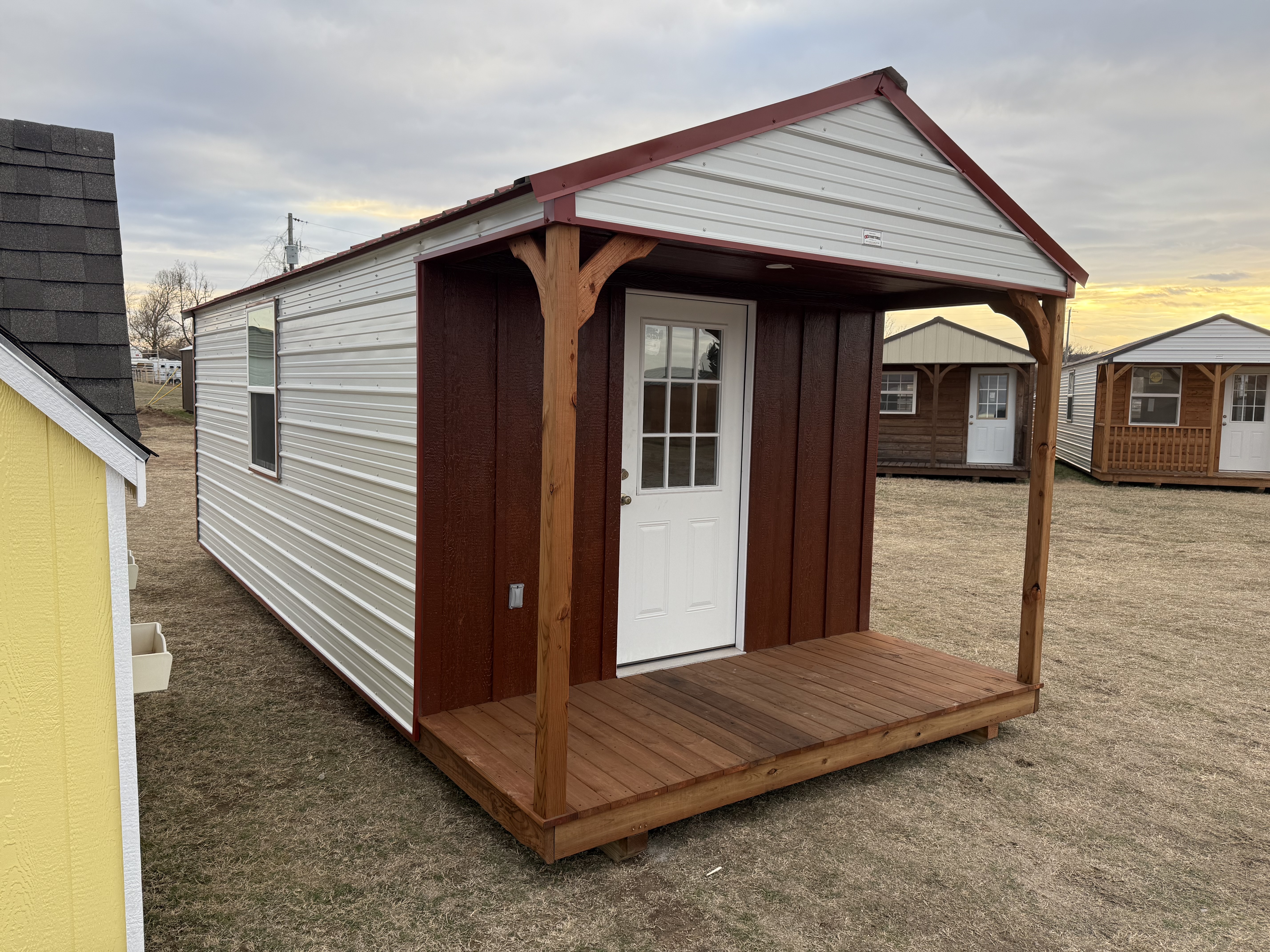 ALERT DISPLAY MODEL! (not for sale) 10x24 Finished Studio w/Porch