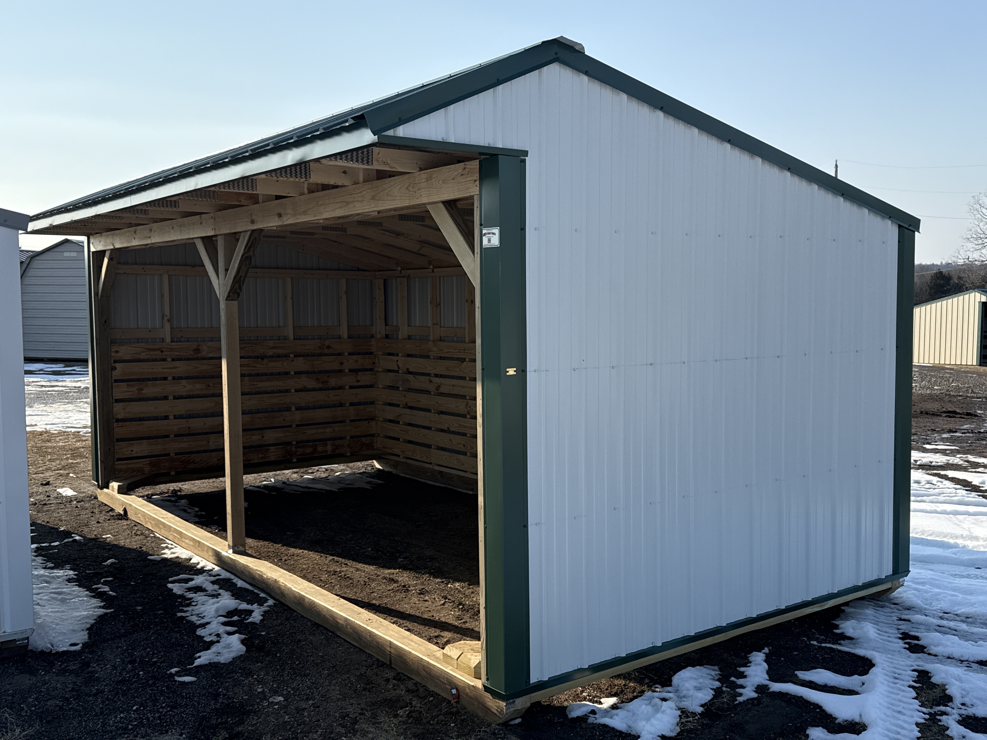Metal Horse Barn 10 x 20 photo 2